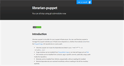 Desktop Screenshot of librarian-puppet.com
