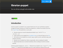 Tablet Screenshot of librarian-puppet.com